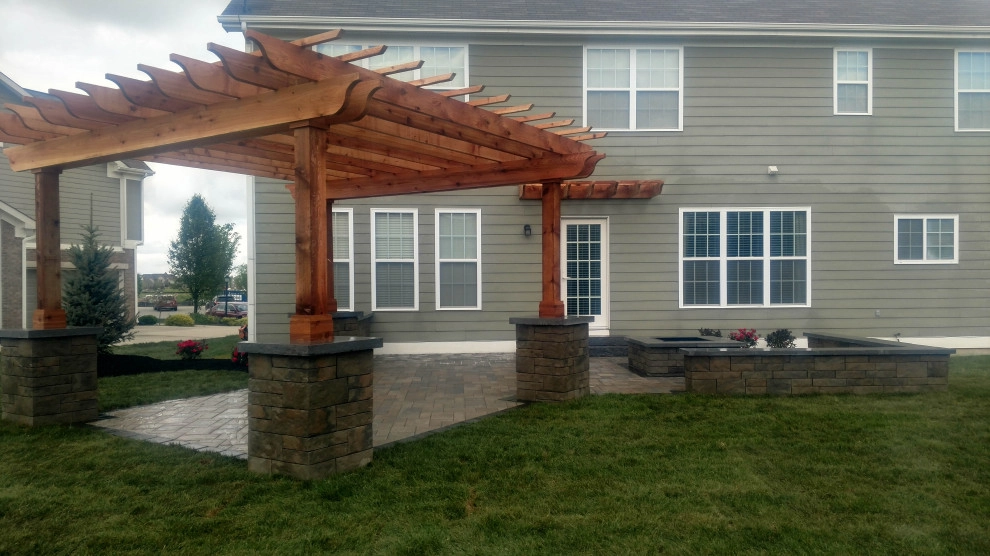 Outdoor Fireplace & Pergola Design & Construction by Heath Outdoor - Photo 4