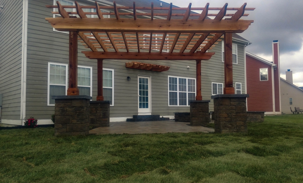 Outdoor Fireplace & Pergola Design & Construction by Heath Outdoor - Photo 8