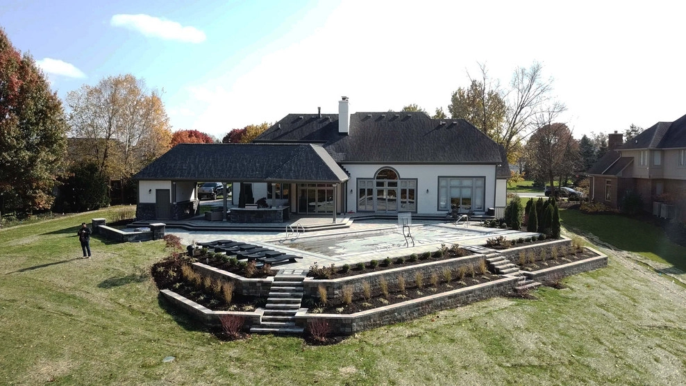 Swimming Pool, Outdoor Fireplace, Landscape & Hardscape by Heath Outdoor - Photo 6