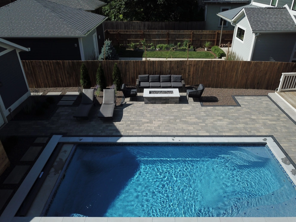 Pool Patio, Fire Pit & Landscaping by Heath Outdoor - Photo 8