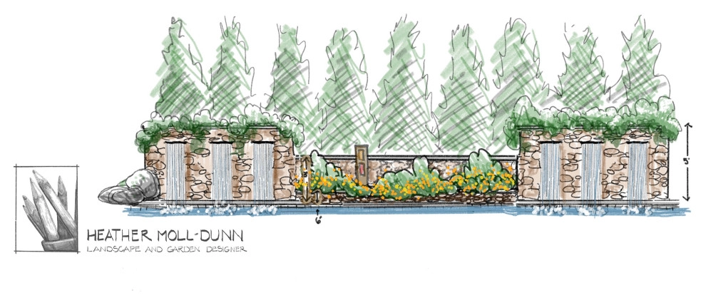 master plan with pool options by Heather Moll-Dunn Landscape And Garden Design - Photo 5