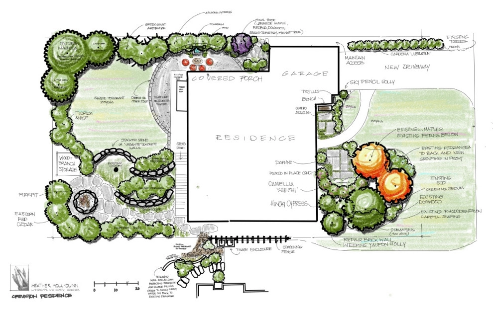 Major home addition called for landscape updates by Heather Moll-Dunn Landscape And Garden Design - Photo 2