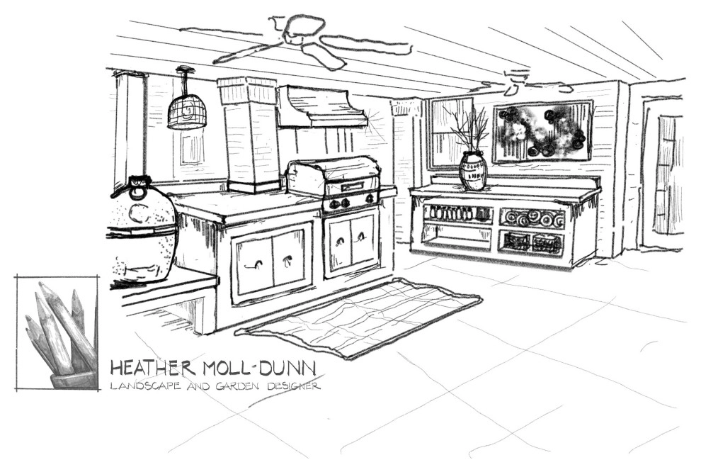 master plan with pool options by Heather Moll-Dunn Landscape And Garden Design - Photo 3