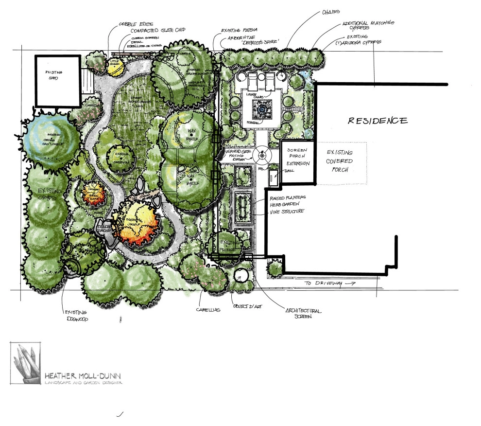 homeowners considering removing pool by Heather Moll-Dunn Landscape And Garden Design - Photo 2