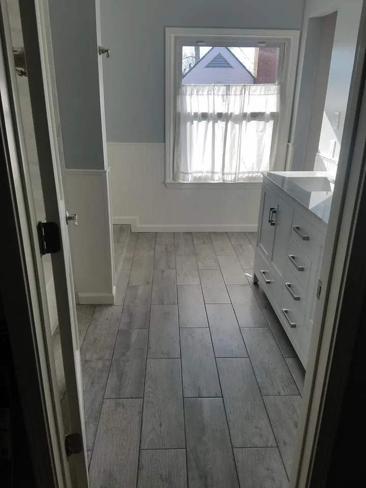 Restroom renovation by S & T Remodeling - Photo 3