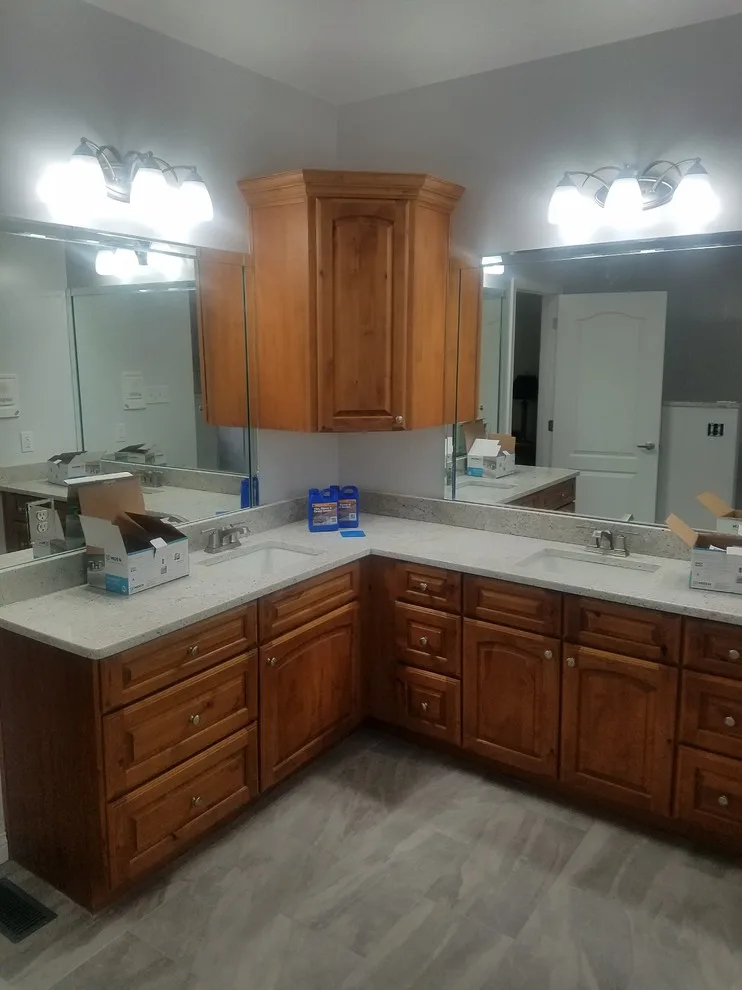 Restroom renovation by S & T Remodeling - Photo 2
