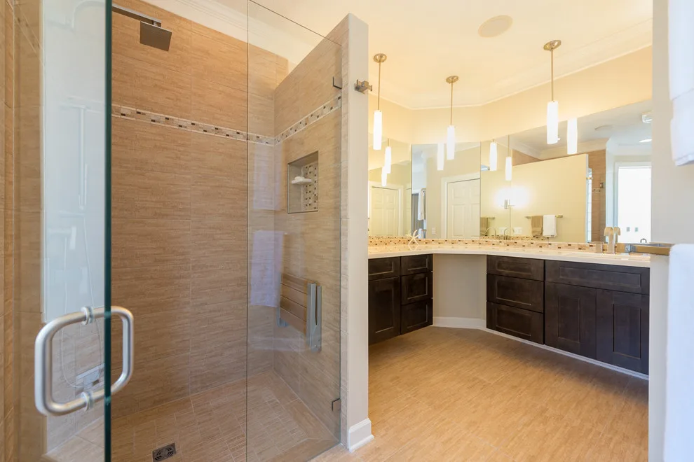 Bathroom Renovation - Tiled Shower and Tub Enclosure by First Choice Home Remodeling - Photo 7