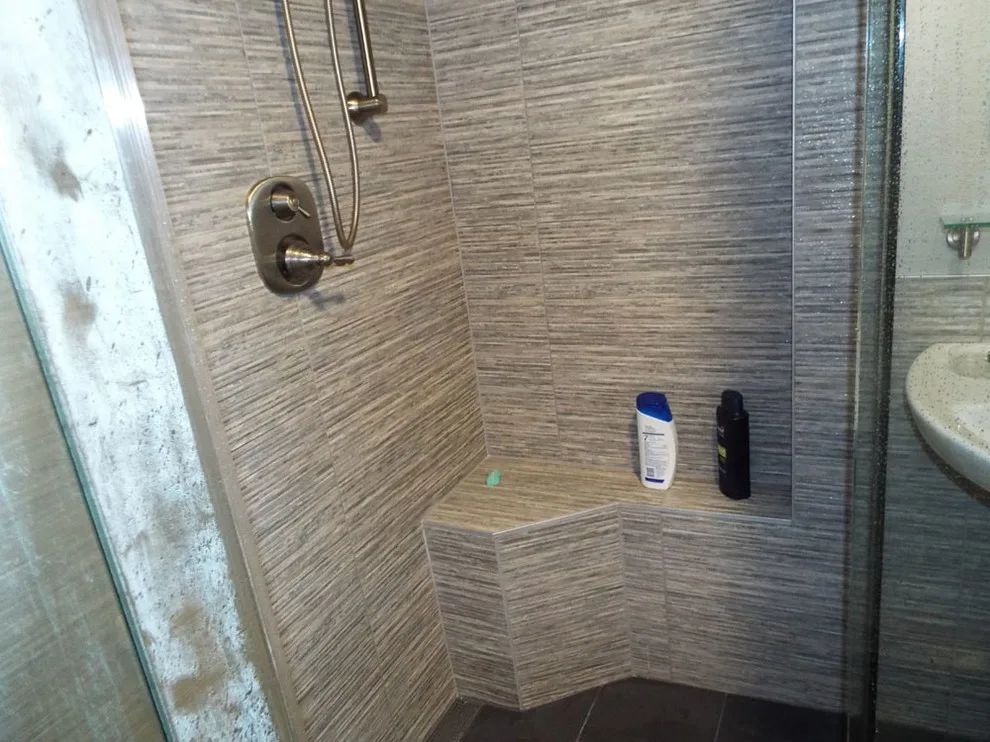 Bathroom Renovation with Porcelain and Granite Tiles by Gesang Remodeling - Photo 2