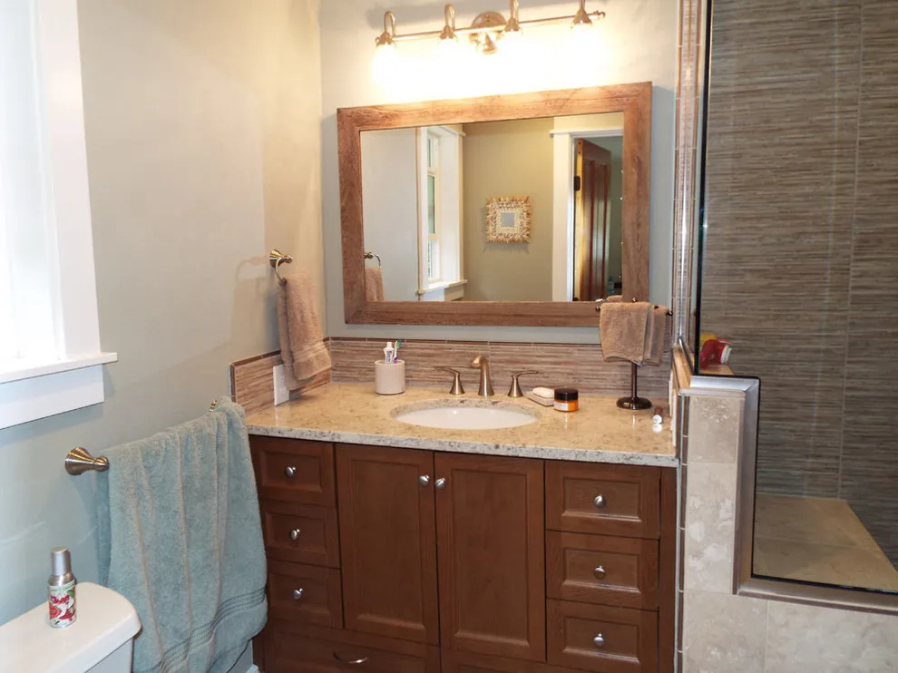 Bathroom Renovation with Porcelain and Granite Tiles by Gesang Remodeling - Photo 8