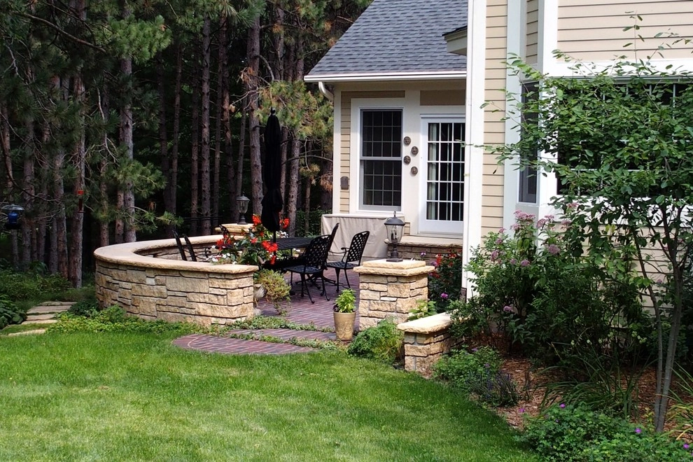 Arched Natural Stone Wall by Hilscher Design And Ecology - Photo 3