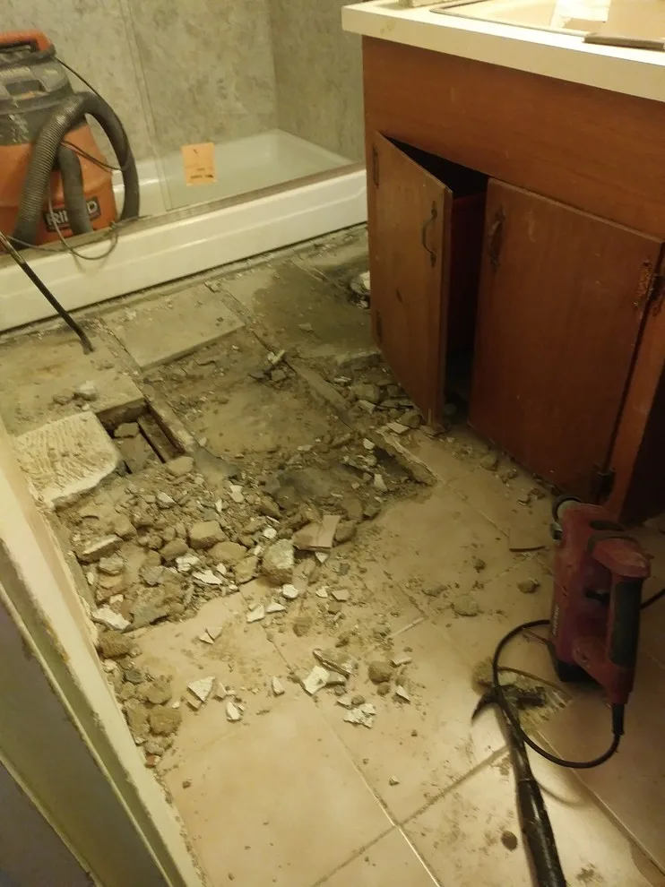 Restroom Tile Installation by Advantex Services - Photo 5