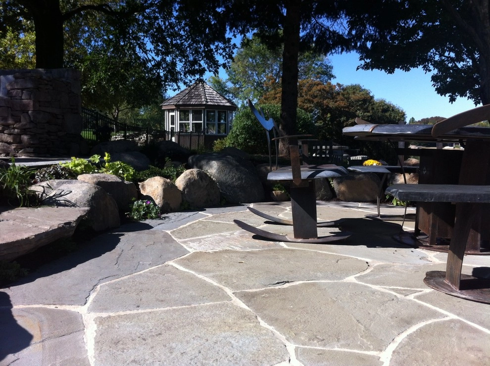 Natural Stone Lakeside Patios by Hively Landscaping Inc. - Photo 4
