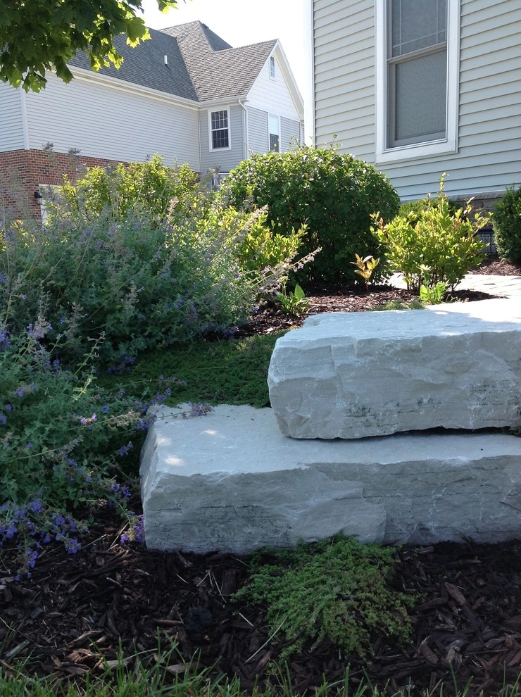 Plainfield new front walk and landscaping by Hively Landscaping Inc. - Photo 2