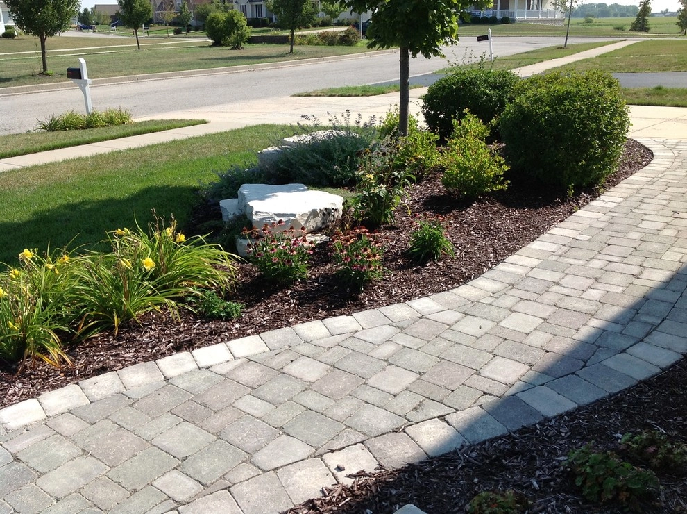 Plainfield new front walk and landscaping by Hively Landscaping Inc. - Photo 3