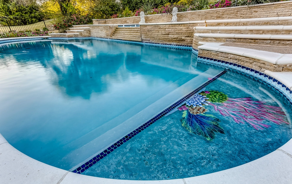 Roman Style Hobert Pool in Fairview, Texas by Hobert Pools And Spas - Photo 3