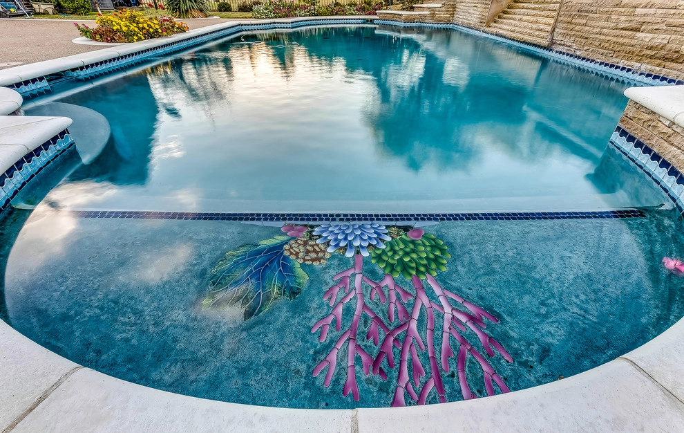 Roman Style Hobert Pool in Fairview, Texas by Hobert Pools And Spas - Photo 4