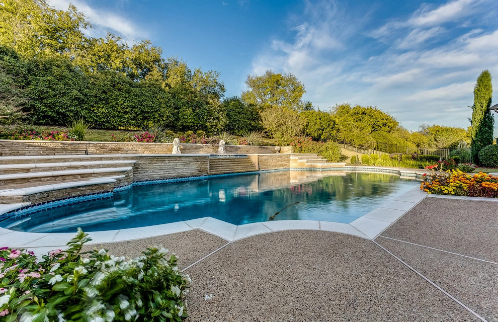 Roman Style Hobert Pool in Fairview, Texas by Hobert Pools And Spas - Photo 2