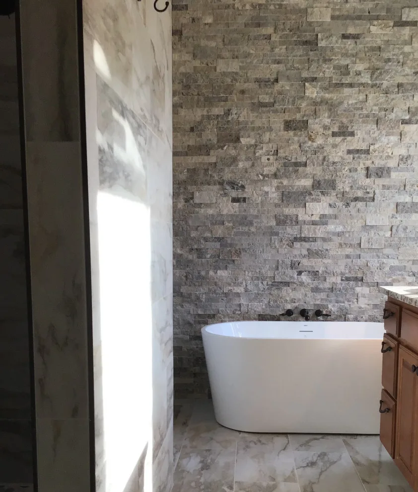 Contemporary Bathroom Renovation in Spokane by J&R Construction - Photo 3