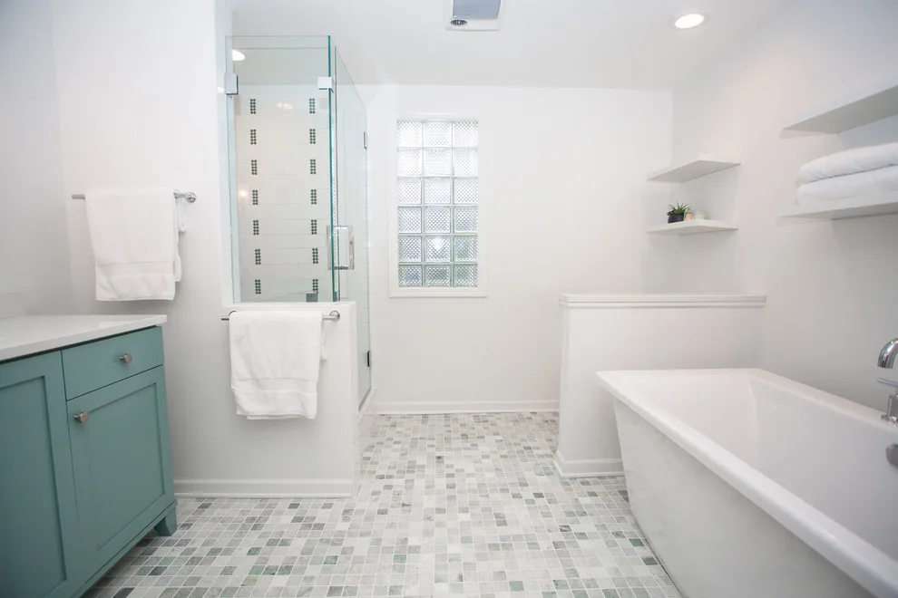 Master Bathroom with a Bay View by LaBonte Construction - Photo 3