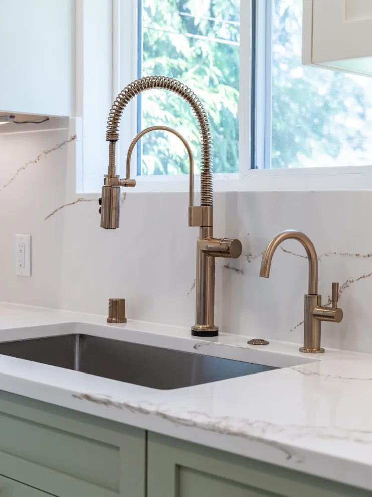 Elegant Radiant Kitchen with Sleek Design by Level Up Construction & Remodeling - Photo 2