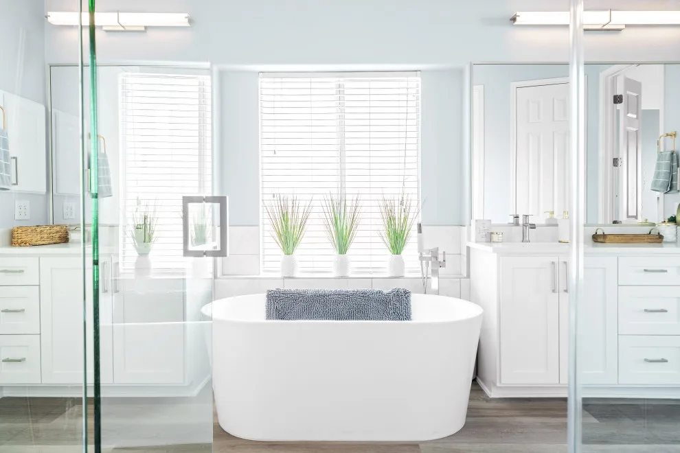 Contemporary Bathroom Renovation in Round Rock by Jonestar Construction - Photo 5