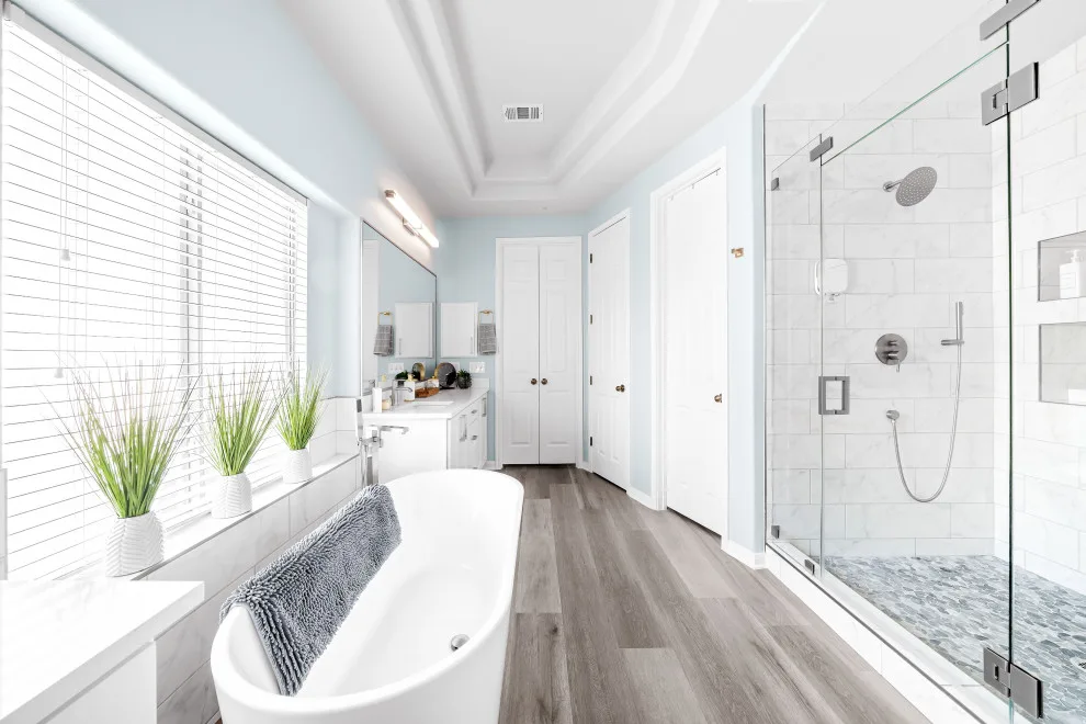 Contemporary Bathroom Renovation in Round Rock by Jonestar Construction - Photo 2