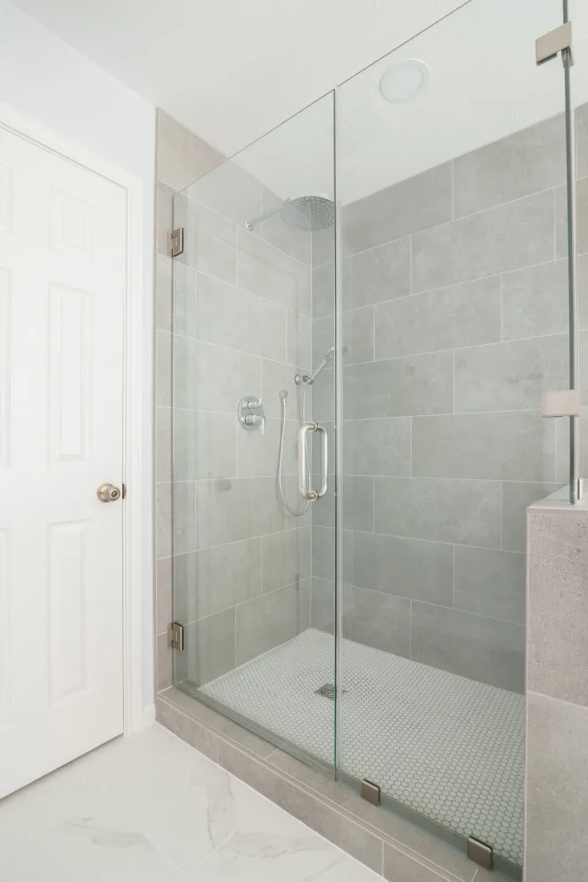 Stunning Blue Pebble Creek Bathroom Makeover by Buck The Builder - Photo 19