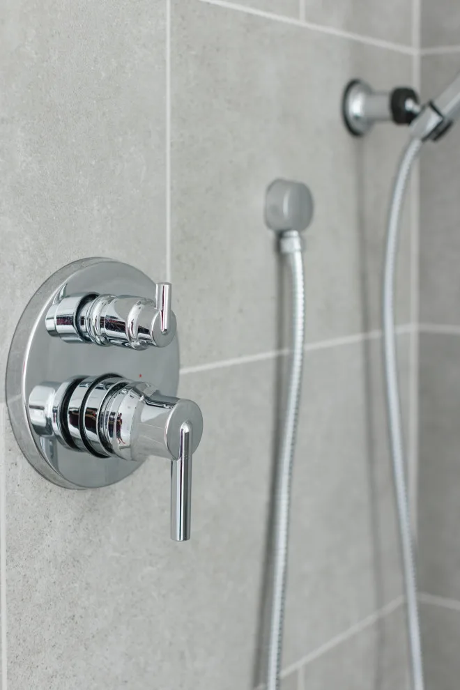 Stunning Blue Pebble Creek Bathroom Makeover by Buck The Builder - Photo 29