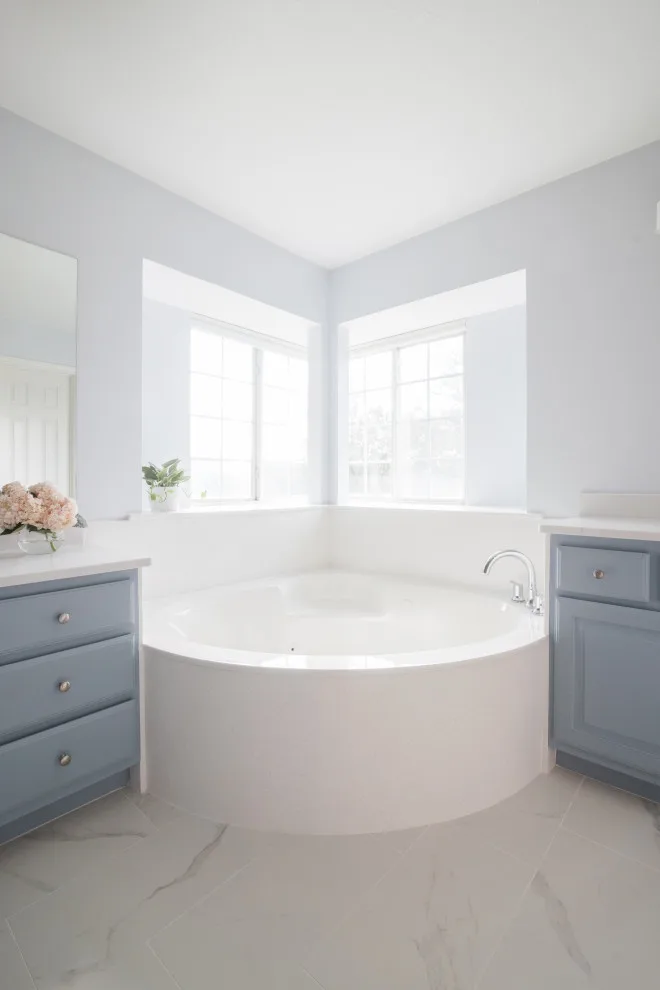 Stunning Blue Pebble Creek Bathroom Makeover by Buck The Builder - Photo 26