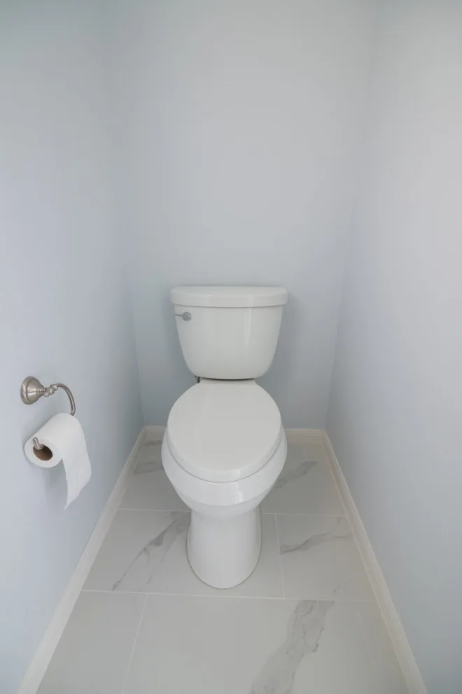 Stunning Blue Pebble Creek Bathroom Makeover by Buck The Builder - Photo 14