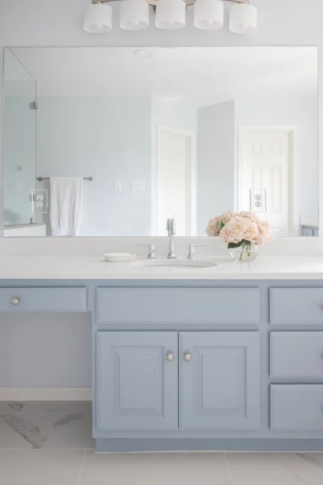 Stunning Blue Pebble Creek Bathroom Makeover by Buck The Builder - Photo 27