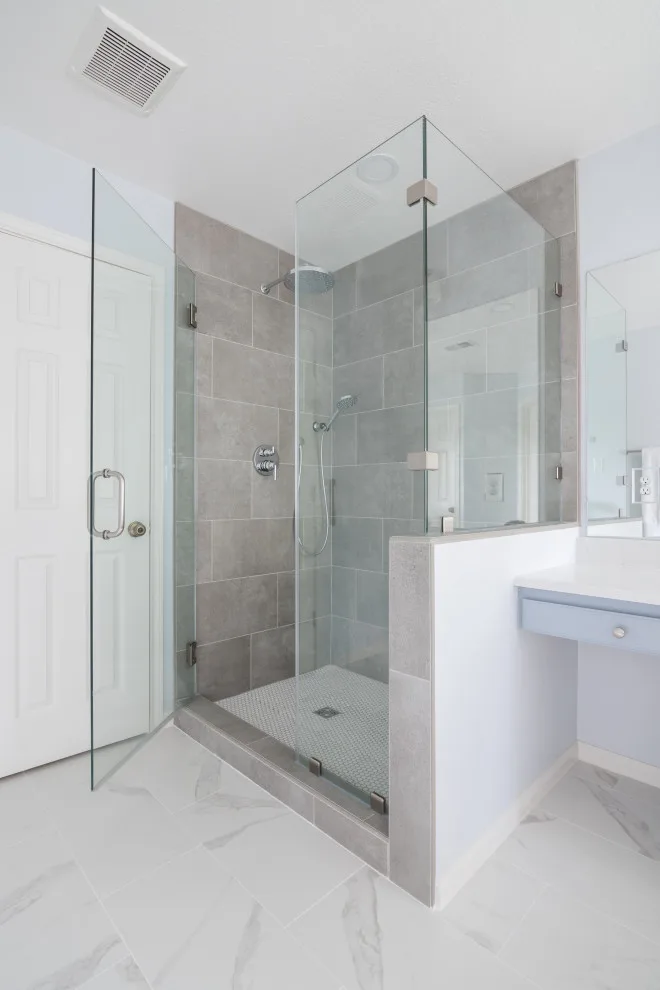 Stunning Blue Pebble Creek Bathroom Makeover by Buck The Builder - Photo 6