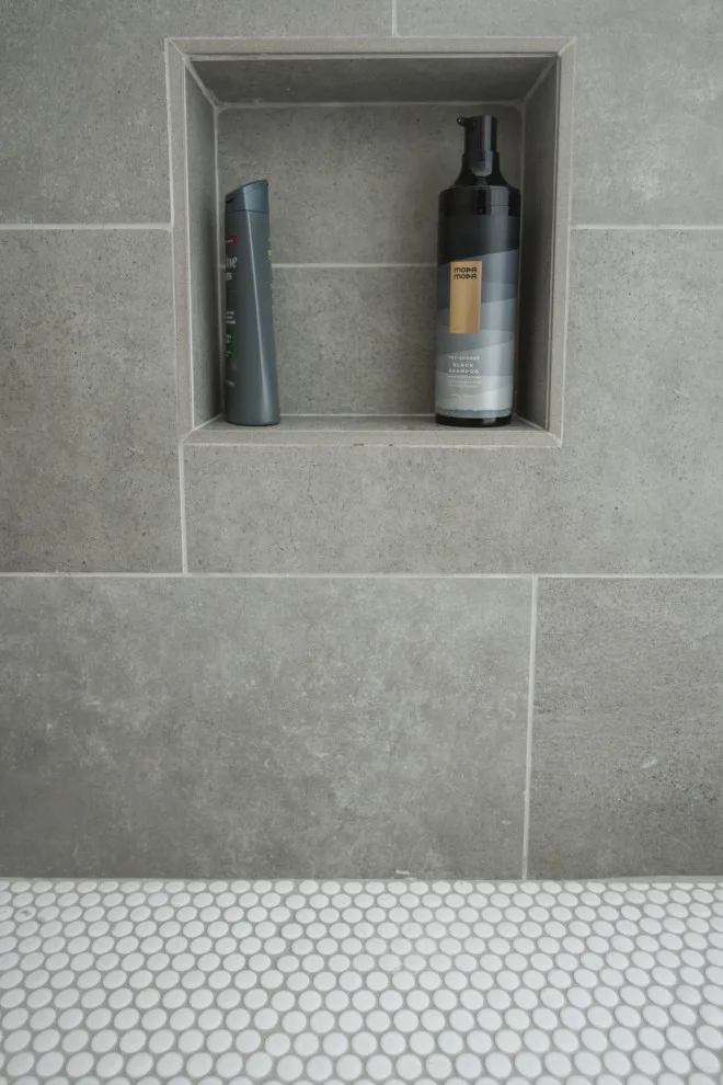 Stunning Blue Pebble Creek Bathroom Makeover by Buck The Builder - Photo 4