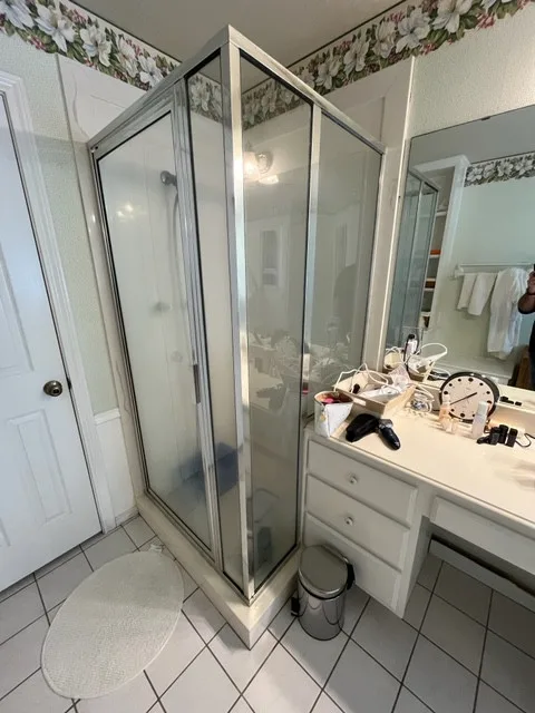 Stunning Blue Pebble Creek Bathroom Makeover by Buck The Builder - Photo 23