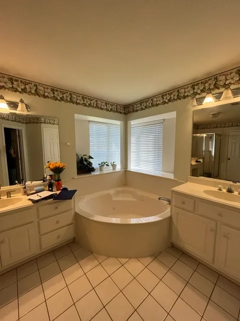 Stunning Blue Pebble Creek Bathroom Makeover by Buck The Builder - Photo 22