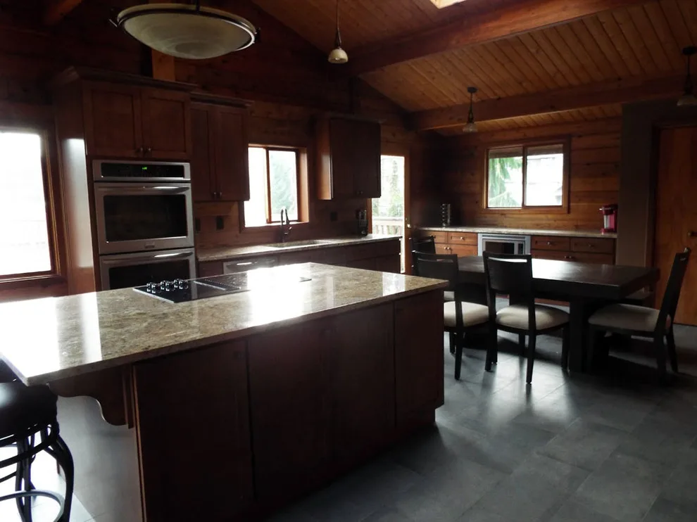 Charming Renovation of a Log Cabin Kitchen by Gesang Remodeling - Photo 3