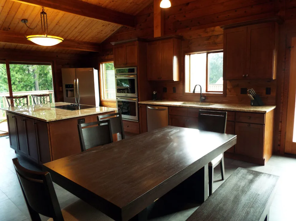 Charming Renovation of a Log Cabin Kitchen by Gesang Remodeling - Photo 9