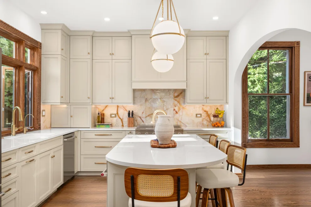 Contemporary Organic Transitional Kitchen - Lombard by Carpentry With Integrity, Inc. - Photo 12