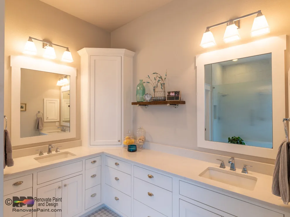Elegant Ample ADA Walk-In Shower by Renovate Paint And Design - Photo 5