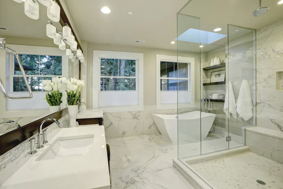Elegantly Unified Bathroom by Kitchen Master Design & Remodeling LLC - Photo 2