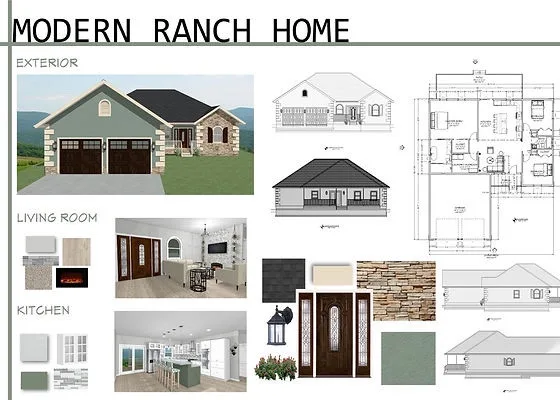 Contemporary Ranch House Design by TG Construction & Design, Inc. - Photo 3