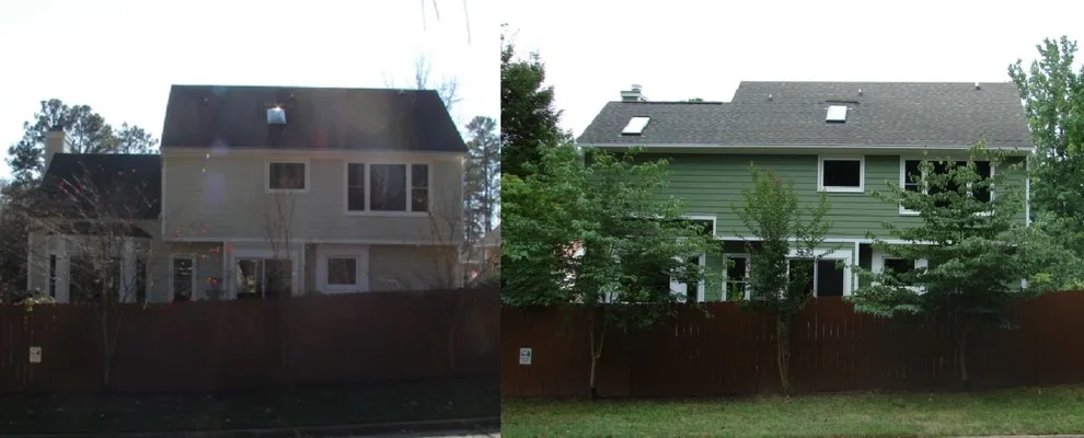 Before and After Photos Side by Side by North Carolina Custom Construction, LLC - Photo 11