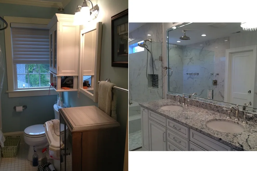 Before and After Photos Side by Side by North Carolina Custom Construction, LLC - Photo 7