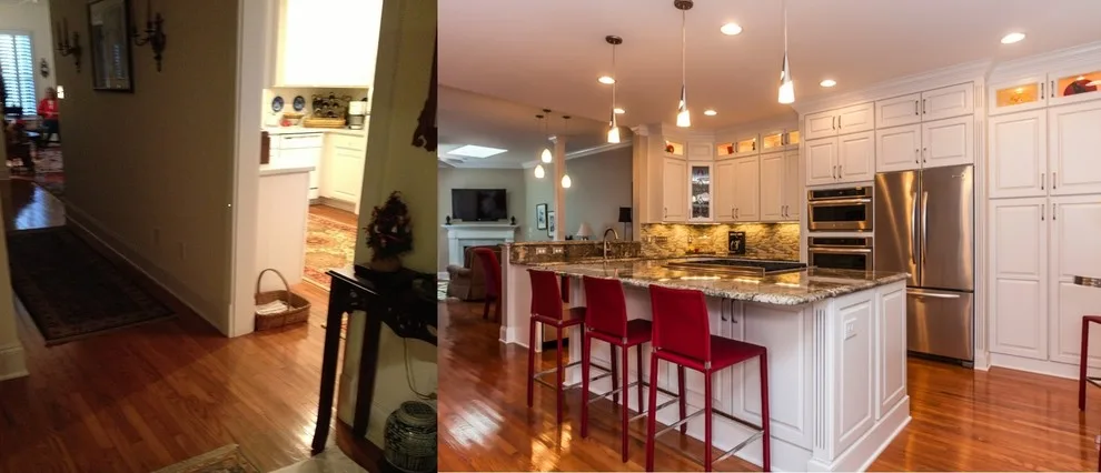 Before and After Photos Side by Side by North Carolina Custom Construction, LLC - Photo 4