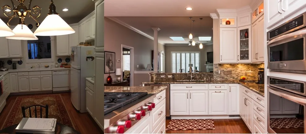 Before and After Photos Side by Side by North Carolina Custom Construction, LLC - Photo 2