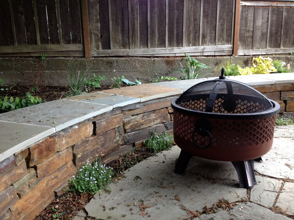 Phinney Ridge Circular Bluestone and Seating Wall by In Harmony Sustainable Landscapes - Photo 6