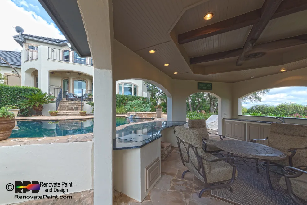 Beautiful Home: Exterior Stucco Coating & Kitchen Tile Backsplash by Renovate Paint And Design - Photo 10