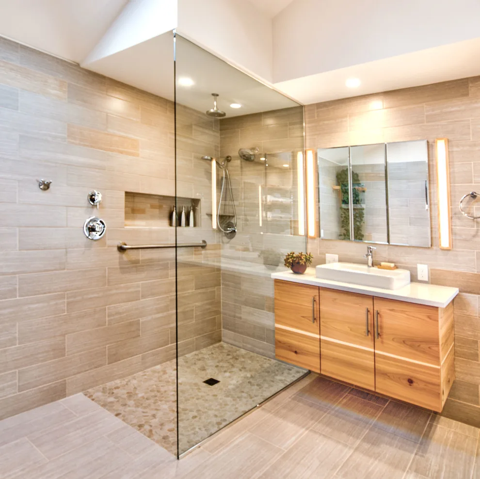 Contemporary Spa-Like Master Bathroom by Ealy Construction - Photo 8