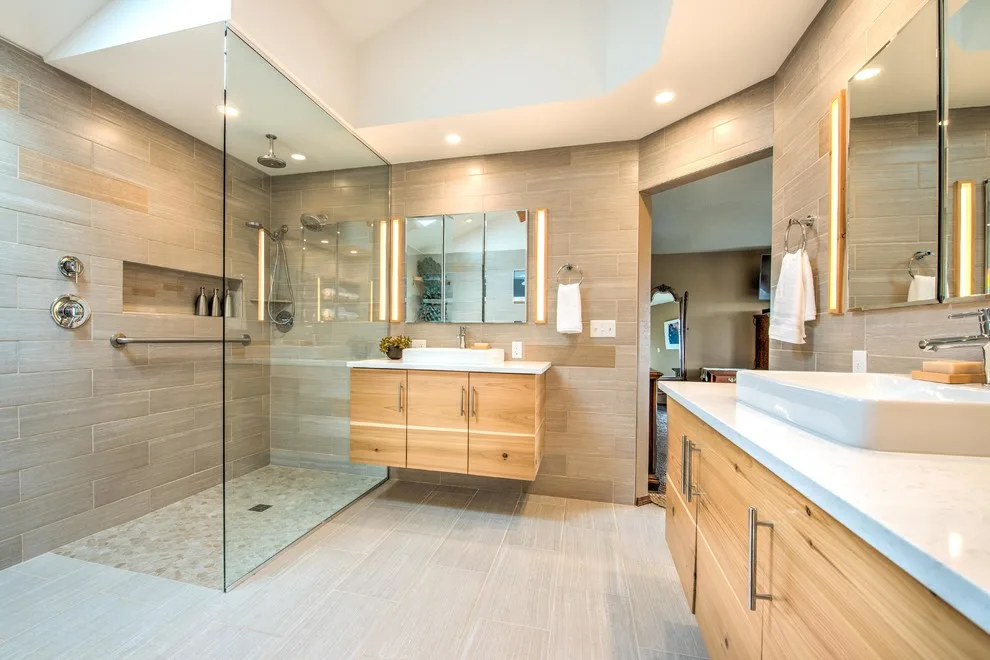 Contemporary Spa-Like Master Bathroom by Ealy Construction - Photo 4