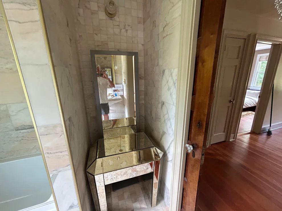 UBE Marble Bathroom Renovation for Guests by Doylestown Builders - Photo 9